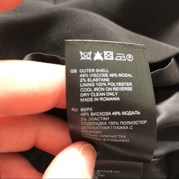 REISS Black Dress With Pockets Size 6 Party Date Cocktail Chic Sophisticated - Picture 11 of 14